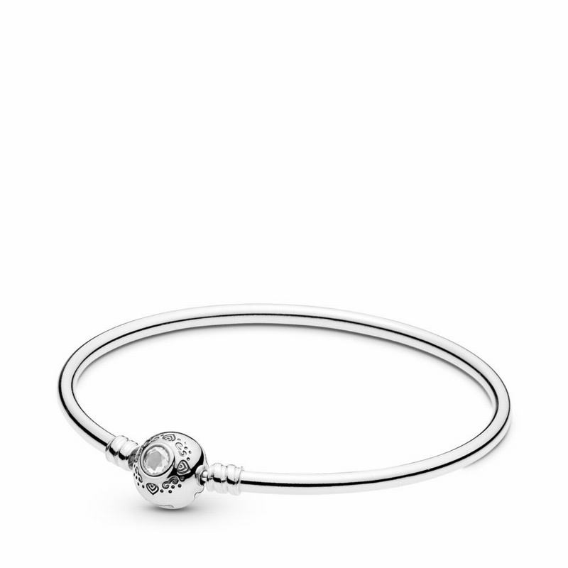 Pandora Disney, Princess Jasmine & Aladdin Bangle Bracelet Online NZ, Sterling Silver (356490-RBF)